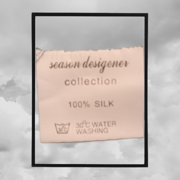 NWT- DESIGNER SEASON - 100% SILK - blue pink lavemdar floral- Lg - Picture 4 of 7